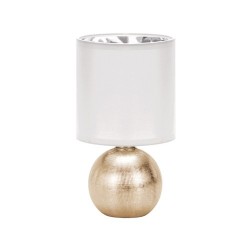 Lampka stołowa PERLO E14 GOLD/WHITE