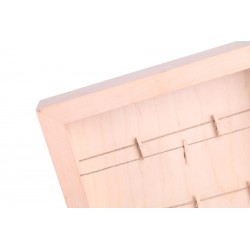 Drewniana ramka 3D A4 + klamerki głębokość 4 cm