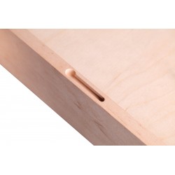 Drewniana ramka 3D A4 + klamerki głębokość 4 cm