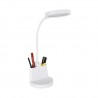 Biała lampka biurkowa LED z przybornikiem 8W SMD LED 8236
