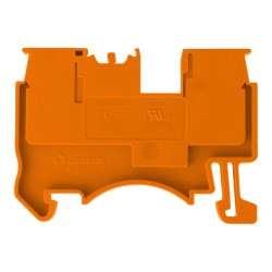Złączka szynowa przelotowa zaciskowa pomarańczowa 1,5mm2 1P UL