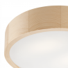 Lampa sufitowa plafon drewniany sosnowy LED 2-punktowy okrągły 38 cm 8032