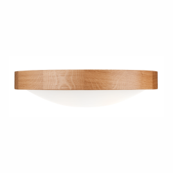 Lampa sufitowa plafon drewniany dębowy LED 2-punktowy wypukły 37 cm 0806