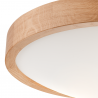 Lampa sufitowa plafon drewniany dębowy LED 2-punktowy wypukły 37 cm 0806
