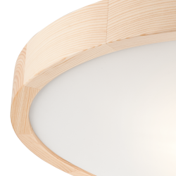 Lampa sufitowa plafon drewniany sosnowy LED 3-punktowy wypukły 47 cm 1261