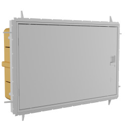 Rozdzielnica podtynkowa QZERO IP65 12 modułowa białe drzwi 990.12 M-L 0012