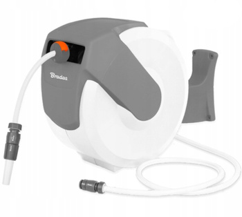 Bęben automatyczny z wężem 1/2" 20m i akcesoriami WHITE LINE BRADAS WL-W6B20