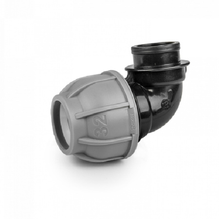 Kolanko do rur PE 40mm 90° z gwintem wewnętrznym 5/4" PN10 DSRA10K40F54