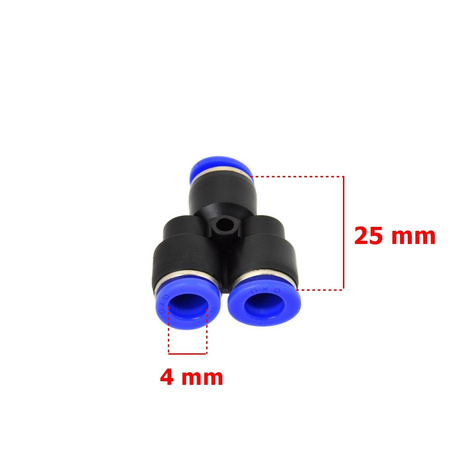 Złączka automatyczna węża PU/PE typ Y fi 6 mm 7336