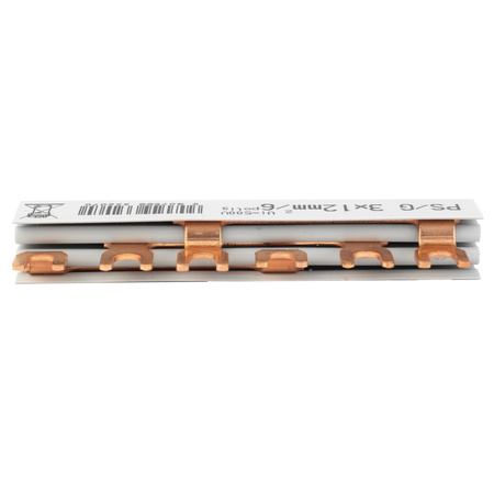 Szyna łączeniowa grzebieniowa PS/G 3-fazowa 6-modułowa 12mm2 80A Doktorvolt DV-2070-PSG