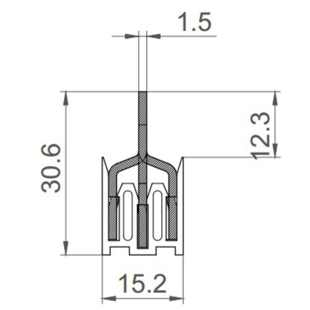 Szyna łączeniowa grzebieniowa PS/G 3-fazowa 7-modułowa 12mm2 80A 6312