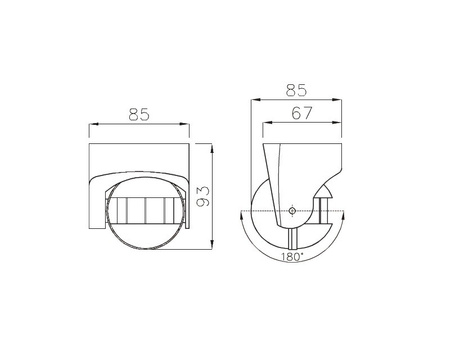 Czujnik ruchu CR-1 180° biały GTV 8160