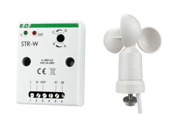 Sterownik rolet Czujnik wiatru F&F STR-W