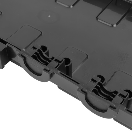 Skrzynka hermetyczna na kable wodoodporna duża 29x13,2x10cm zewnętrzna puszka elektryczna na przedłużacz 6 przepustów ogrodowa organizer czarna kempingowa do lampek świątecznych choinkowych DV-6654 Doktorvolt