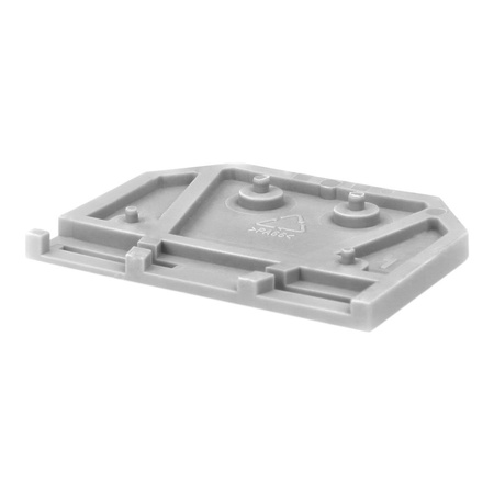 Płytka końcowa do złączki szynowej 3mm Ścianka końcowa Szara WAGO 281-301