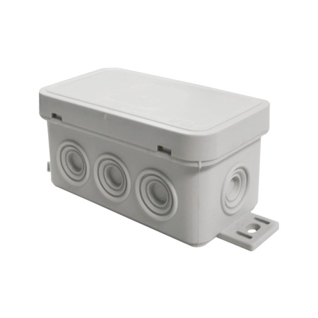 Puszka natynkowa 8-wlotowa wym/zew 80x45x41 mm IP54 szara ViPlast 038-03