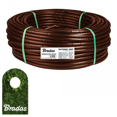 Linia kroplująca 16mm 100m WATERMIL DRIP BROWN BRADAS 5526