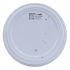 Plafoniera Plato 1xE27 IP44 mleczny klosz biała C37-PLA-260-1E27