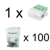 Szybkozłączka instalacyjna 3x0.2-4.0 mm² VDE UL 450V 32A DGN 1 sztuka 100 sztuk DG221-5.6-03P-17-00A