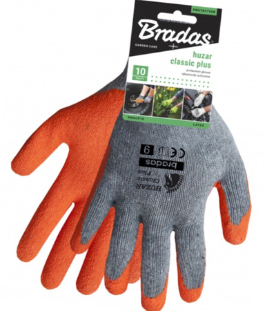 Rękawice ochronne HUZAR CLASSIC PLUS lateks rozmiar 9 BRADAS RWHCP9