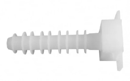 Kołki montażowe do opasek zaciskowych fi 8 mm białe 100 sztuk BMKB5458