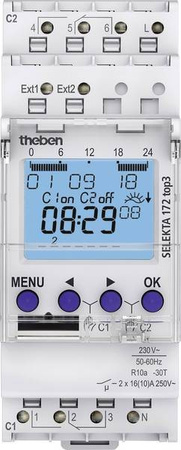 Cyfrowy zegar sterujący astronomiczny SELEKTA 172 top3 TH-N TH-1720130