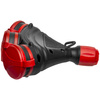 Trójdrożne gniazdo Schuko IP44 3×2P+Z 16A 250V czarno-czerwone GN-X3/44S W-01164