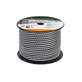 50m Guma elastyczna 8mm x 50m szara BUNGEE CORD HOOK Bradas BCDIY-0850GY-R