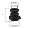 Złącze IBC GW S60x6 Camlock A 2'' Bradas IBCS60F-CGA200A