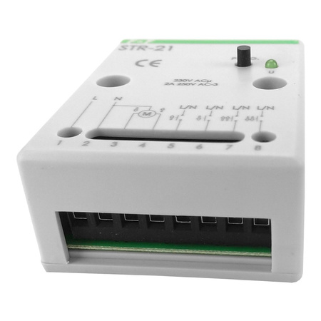 Sterownik rolet dwuprzyciskowy natynkowy / w kasecie rolety F&F STR-21 230V