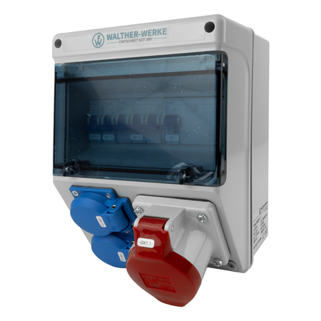 Rozdzielnica elektryczna 16A CEE 2x230V Schuko erbetka Walther Werke