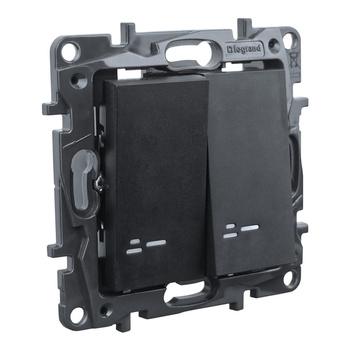 Łącznik świecznikowy podświetlany czarny Niloe Step 863515