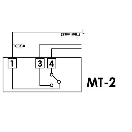 Regulator pokojowy temperatury Termostat MT-2 XBS