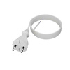 Przewód przyłączeniowy 3m z wtyczką prostą TYP E 230V 16A 2×1 mm² H05VV-F PP-21 biały W-98339