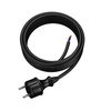 Przewód przyłączeniowy 4,5m z wtyczką prostą 250V 16A 2x1,5 mm² IP44 H07RN-F PP-40H czarny W-97200