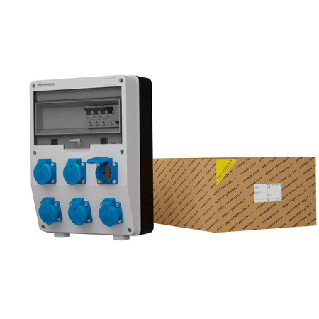 Rozdzielnica budowlana 6x230V DV-S/FI Schuko Doktorvolt DV-1769-D
