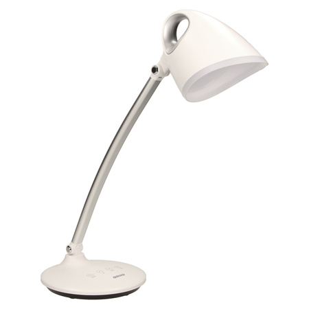 KALCYT LED 6W. lampka biurkowa. 200lm. 4000K. wyłącznik czasowy. biała OR-LB-1527