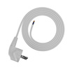 Przewód przyłączeniowy 2m z wtyczką kątową Uni-Schuko 250V 16A 3x0,75 mm² OMY PP-50 biały W-97155
