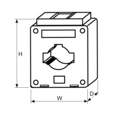 Przekładnik prądowy jednofazowy 200/5A F&F TI-200/5
