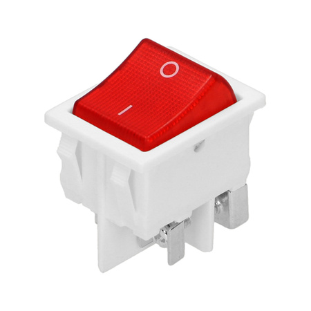 Łącznik kołyskowy podświetlany. biały OR-AE-13179/W