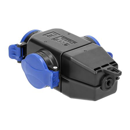 Rozgałęźnik bryzgoszczelny i odporny na uderzenia. IP44. 3 gniazda 2P+Z. 16A. 230V AC OR-AE-1346