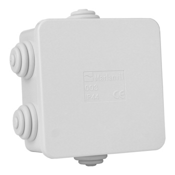 Puszka odgałęźna z dławikami IP44 80x80x40 M-L 003