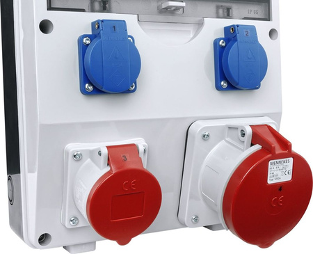 Rozdzielnica budowlana TD-S/FI 63A 16A 2x230V Schuko Doktorvolt DV-2268-D