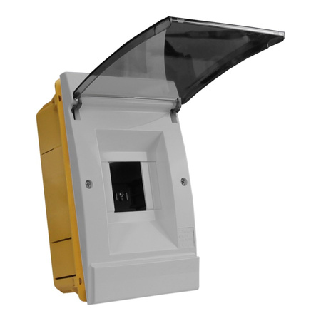 Rozdzielnica podtynkowa 4 modułowa IP40 szara M-L 970.04