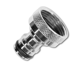 Przyłącze na kran GW 1" mosiądz niklowany Bradas GKK0010