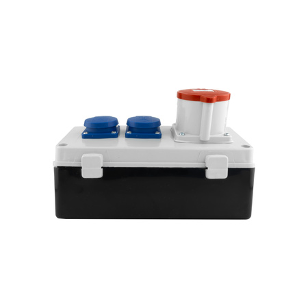 Rozdzielnica budowlana TD-S/FI 32A Zabezpieczona erbetka 2x230V Schuko Doktorvolt DV-6725-D