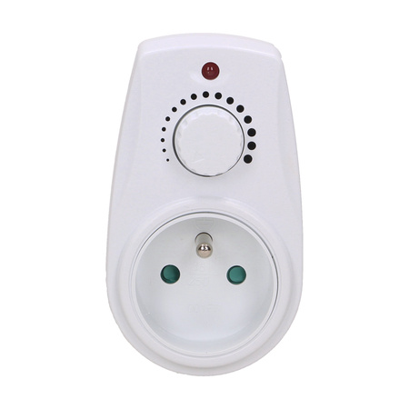 Ściemniacz z dodatkowym gniazdem sieciowym. max.280W OR-AE-13114