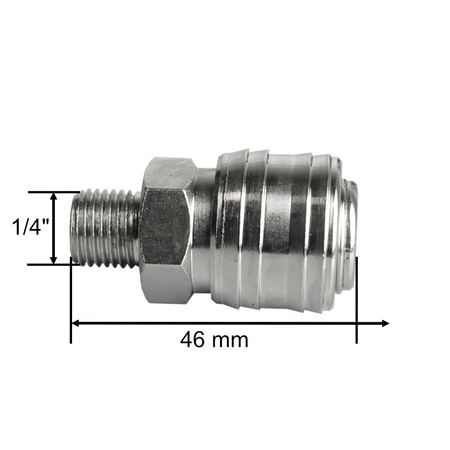 Szybkozłączka pneumatyczna typ żeński GZ 1/4" 3273