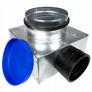 Skrzynka rozdzielcza rozdzielacz rurowy wentylacyjny fi 125 1x75 mm E-KSR-1X75/125-OC-K