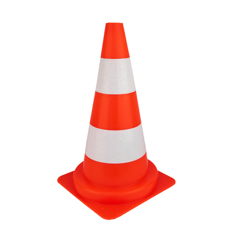 Pachołek drogowy odblaskowy U-23 słupek ostrzegawczy 50cm miękki PVC Doktorvolt DV-5725